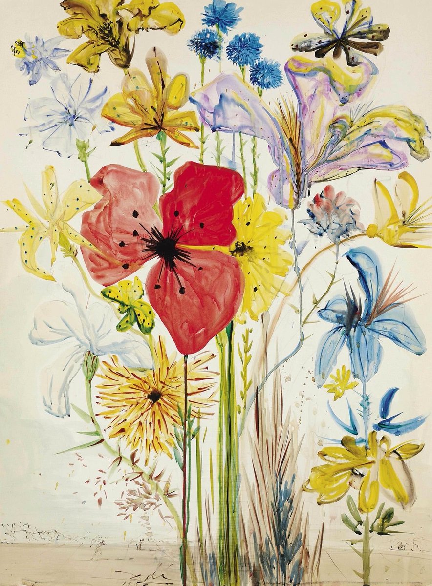 marysia_cc's tweet photo. Salvador Dalí 
Fleurs, 1948 https://t.co/2suL4G1alZ