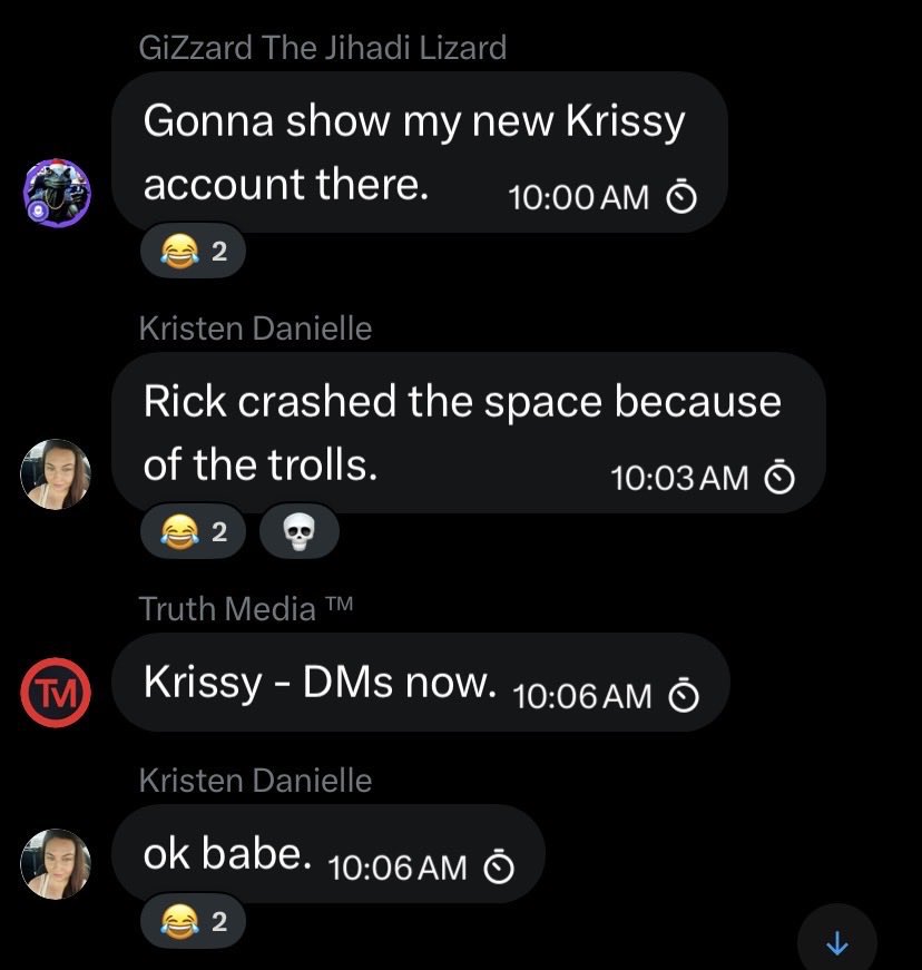 BHADDIE__TIM's tweet photo. @JadeHelmReports @BhaddieTimExp @goodgirlkrissy @Safety Conveniently leaves off any messages exposing KGB https://t.co/VjBq5lRrbA