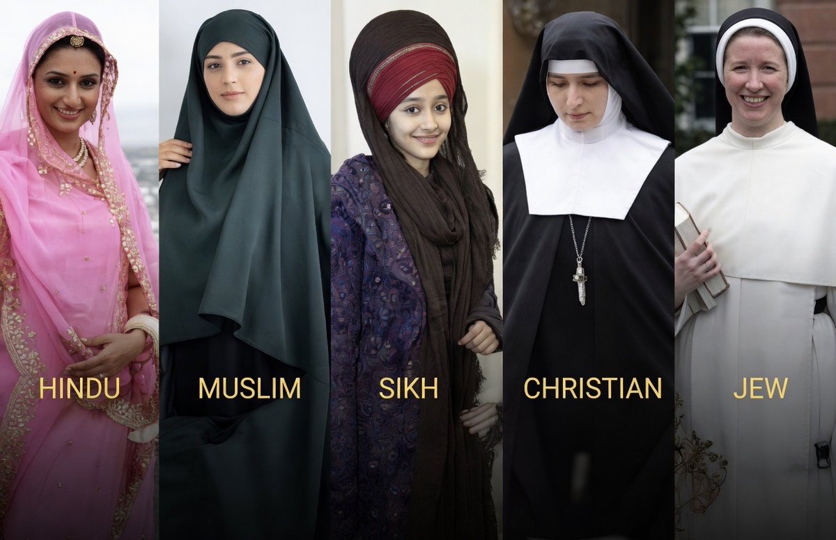 The hijab is not just about Islam; it is a practice found in many religions. Because modesty is a key aspect of religion!