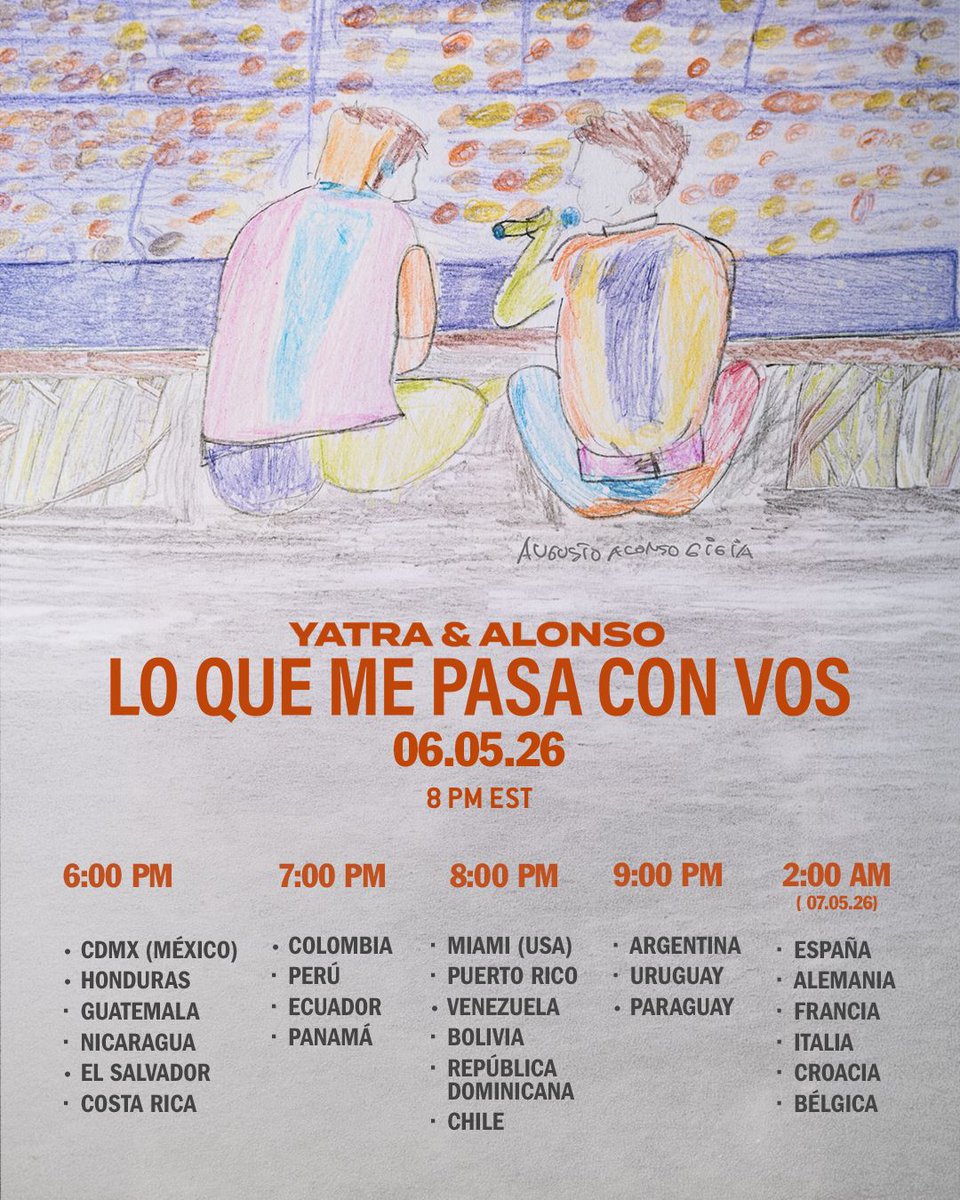 LO QUE ME PASA CON VOS

YATRA &amp; ALONSO 

6.05.26