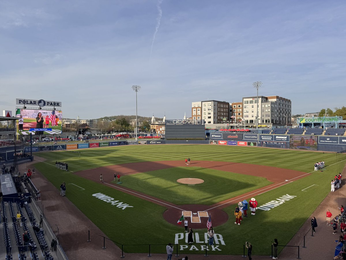 _JimCain's tweet photo. Beautiful night for baseball in the Heart of the Commonwealth!

Game one of a six-game series between the @WooSox &amp; @swbrailriders 

Carlos Rodon on the bump for SWB

With @RicciardiJP on @NESN Plus! https://t.co/2P59EAk5eE