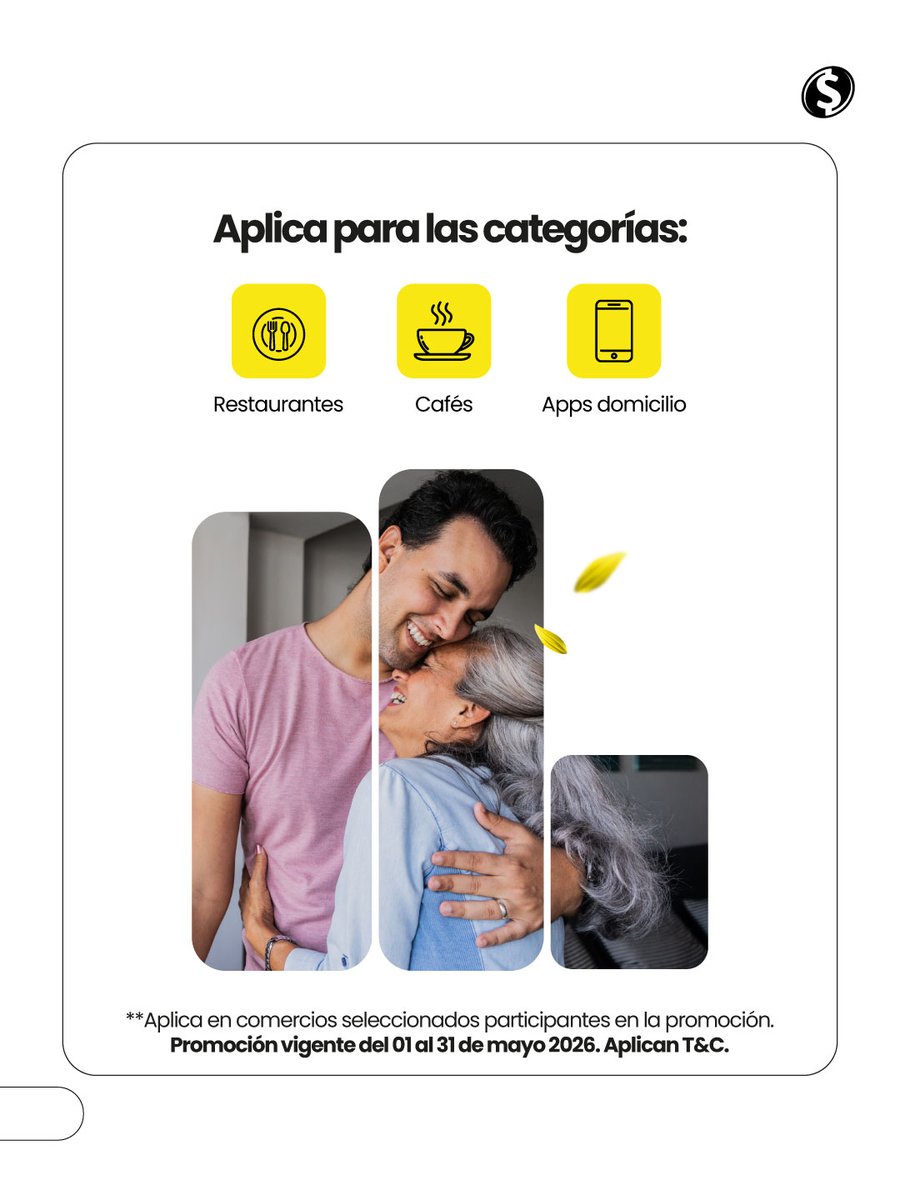 EfectyOficial's tweet image. ¡Gracias a ti má!, por cada detalle y cada momento compartido.💛​
​
Este mes consiéntela con domicilios, cafés y restaurantes y recibe 10% de #cashback pagando con tu Tarjeta débito efecty. 💳
​
Puedes recibir hasta $50.000 de retorno para seguir celebrando juntos.​

Aplican T&amp;amp;C