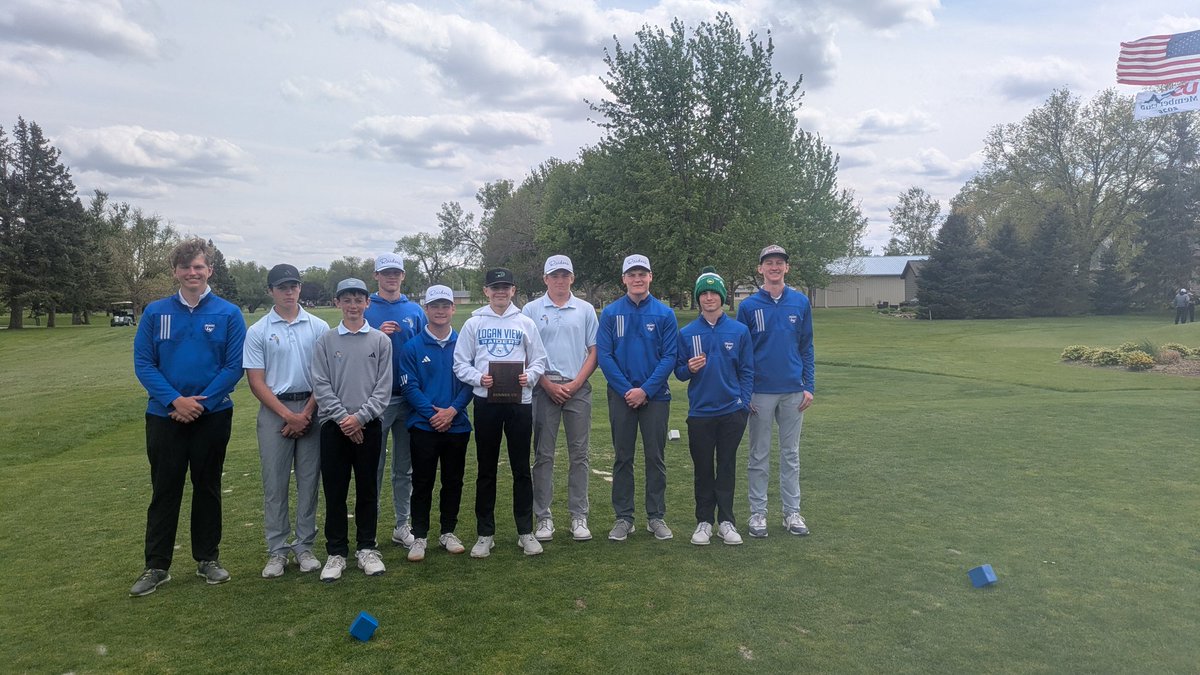 CoachKriv's tweet photo. The Raider varsity shoots 322 to take home Runner Up honors at their home tournament. LV has three individual medalists:
🏅9th - Caden Paulson (78)
🏅10th - Hutton Kotik (79)
🏅13th - Drake Hegy (81) https://t.co/ZrEFNplwyJ