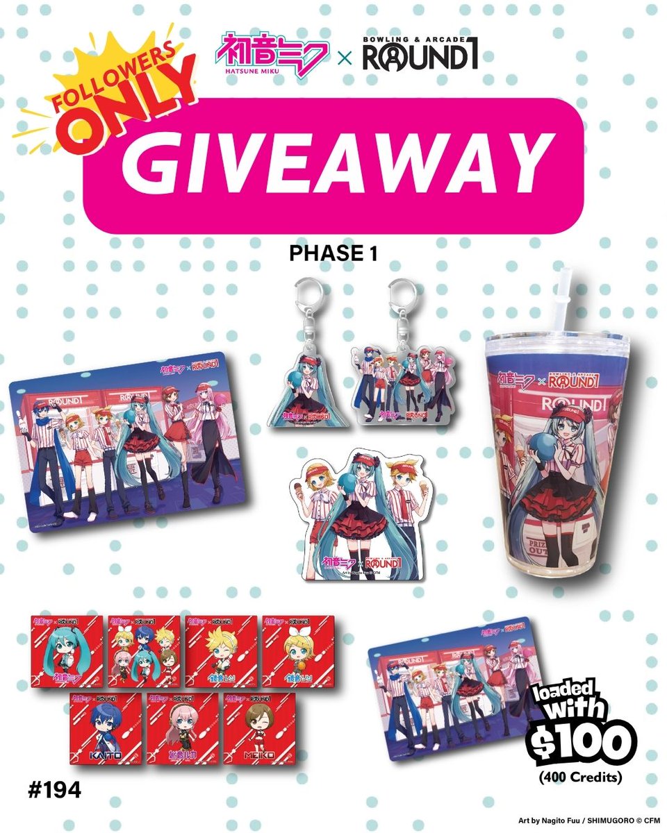 Glowsticks up, Miku fans! 🌟 We're giving away exclusive Hatsune Miku collaboration items to one (1) lucky fan!

Could you be the lucky winner? Take the spotlight and enter today!

 🔊 Be sure to check out more Hatsune Miku items coming 5/18/2026!

Find us on Instagram for