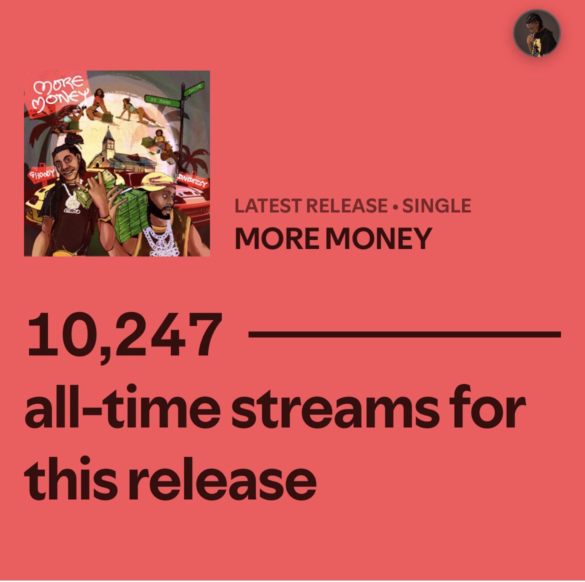 khalifasmurlz's tweet photo. @iDanDizzy 10k STREAMS IN 6 DAYS WE NOT PLAYING 🥶🥷🌴 EXCEPT US AT NUMBER 1 ON YOUR SPOTIFY ESSENTIAL🤭😉. #PHTOTHEWORLD https://t.co/5o3jFgf2GK