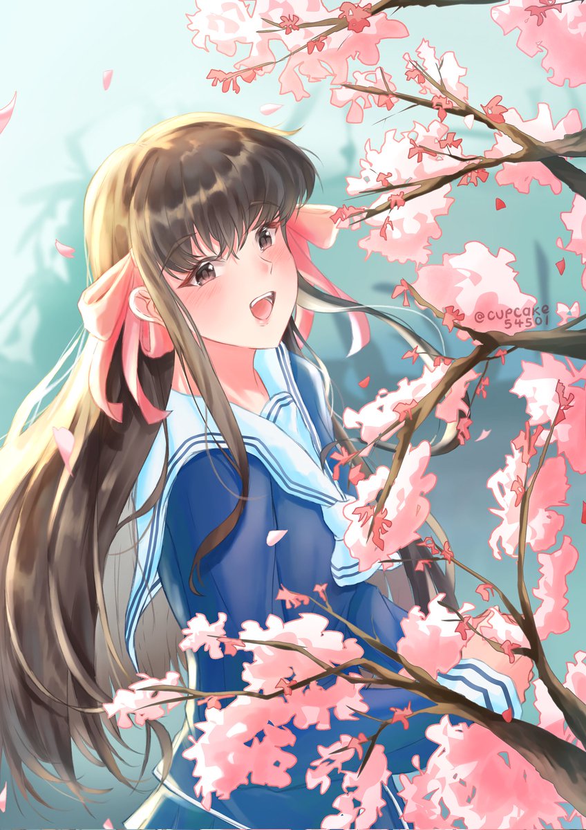 Cupcake54501's tweet photo. "what do you think comes of snow after it melts?"
"spring comes!" 🌸
#fruitsbasket https://t.co/udAAEkS7qN