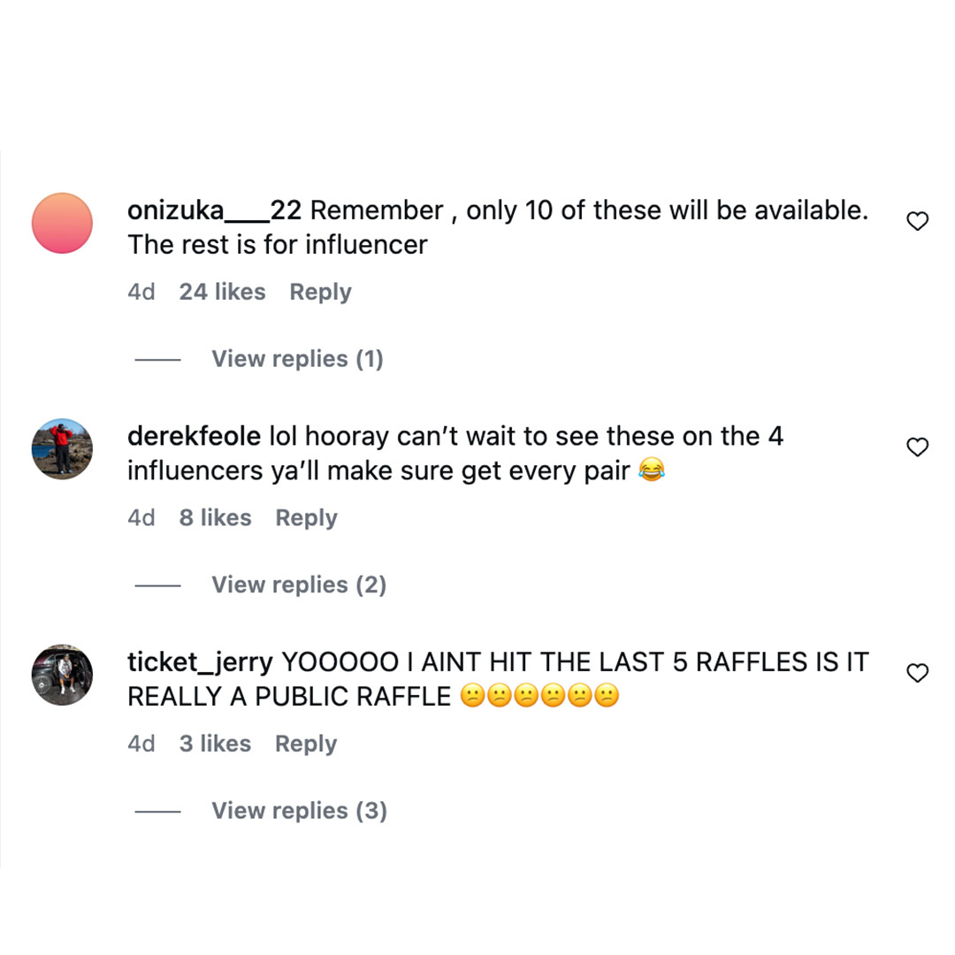 manufactured scarcity gone wrong

18 months into the air max 1000 and the public still doesn’t believe it exists outside of influencer seeding