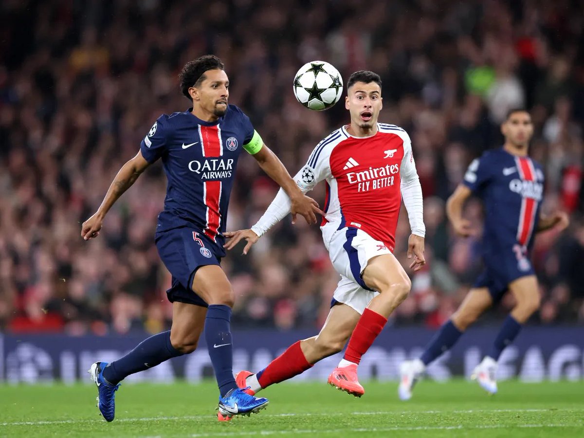 futtmais's tweet image. O Arsenal pode encarar uma final de UEFA Champions League com gosto de revanche.

Os Gunners carregam um histórico pesado contra o Bayern de Munique na competição: foram goleados por 5 a 1 em três ocasiões, uma em 2015 e duas em 2017, além de terem sido eliminados nas quartas de
