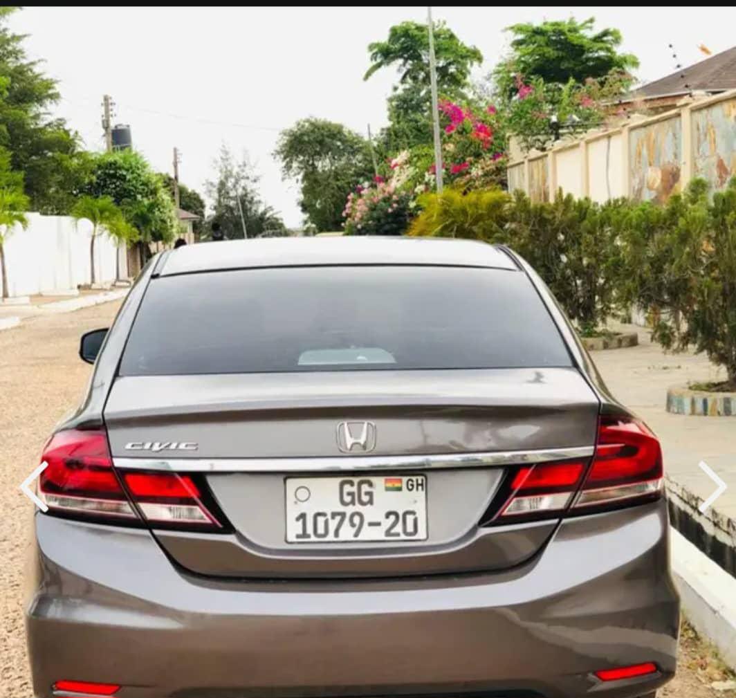 Super Deal🔥 

2014 Civic EX,¢89.9k

1.8L Solid 
206k miles 
Automatic
Key start 
Fabric seat
Reverse Camera
Alloy rims 
Solid suspension 
Audio player 
Chilling AC

Just buy and drive

Meetup AccraMall 
3k commission 
AngelsDirect 🪽 
angelsgarageghana.com