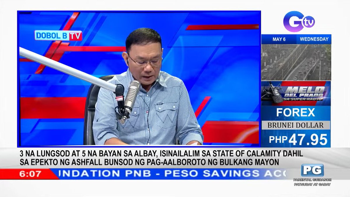 dzbb's tweet image. Narito na si Melo del Prado para sa mga balitang nakalap sa nakalipas na magdamag sa #MeloDelPradoSaSuperRadyoDZBB.

📻: @dzbb 594 kHz
📺: #DobolBTV
📡: gmanetwork.com/radio/streamin…
📱: facebook.com/dzbb594/videos…
▶️: youtube.com/live/F38FtGK2L…