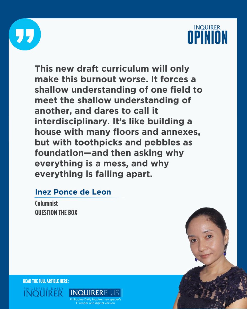 inquirerdotnet's tweet photo. Today's #QuestionTheBox by Inez Ponce de Leon (May 6, 2026).
Visit https://t.co/TtpNkgGpix for fearless views and more.
Get the Inquirer here: https://t.co/tLGNXII3Jk https://t.co/3Q0O8GnIHR