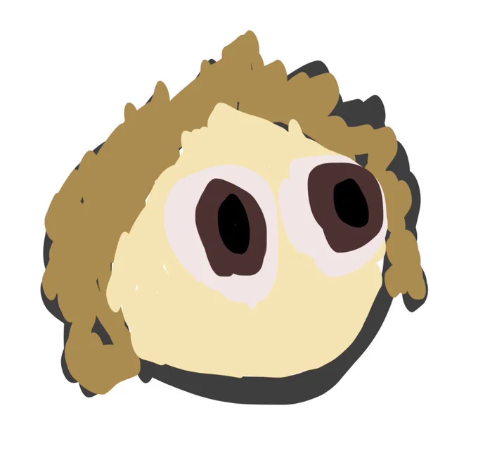 i let my 6-year-old nephew draw on my ipad and he said "you have to guess what i'm drawing" then after a while stopped and stared at me and went "what color are your eyes"