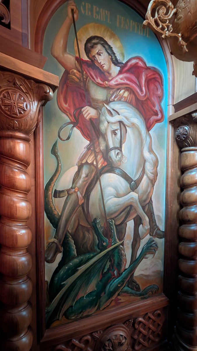 StNicholasHamON's tweet photo. 6. мај - Ђурђевдан, Св. Вмуч. Ђорђе. Резање славских колача од 8:30, Литургија у 10ч. Срећна слава свим свечарима!
May 6 - St. George's Day, Đurđevdan. Blessing of Slava breads from 8:30, Liturgy 10am. Srećna slava to all families celebrating! https://t.co/TiNZeorYQ3