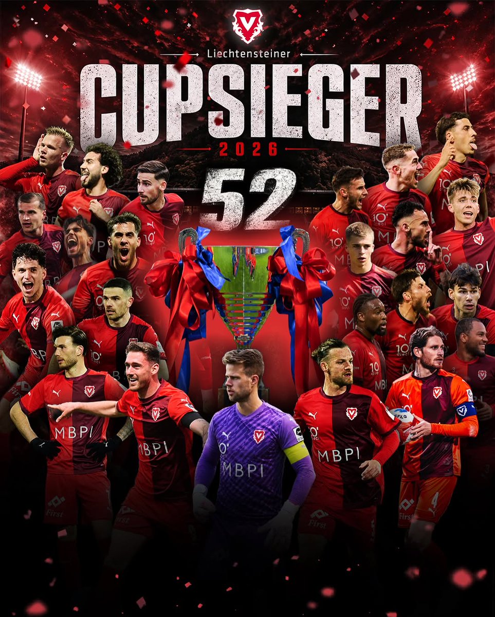 migrantesbalon's tweet photo. El Vaduz ha ganado hoy su 52ª Copa de Liechtenstein y jugará previa de Conference la próxima temp.

Como en Liechtenstein no hay Liga, juegan en el sistema suizo. Están en 2ª, pero van primeros y dependen de sí mismos para ascender.

Allí juega desde 2024 el español Javi Navarro. https://t.co/8H0ML1wXIR