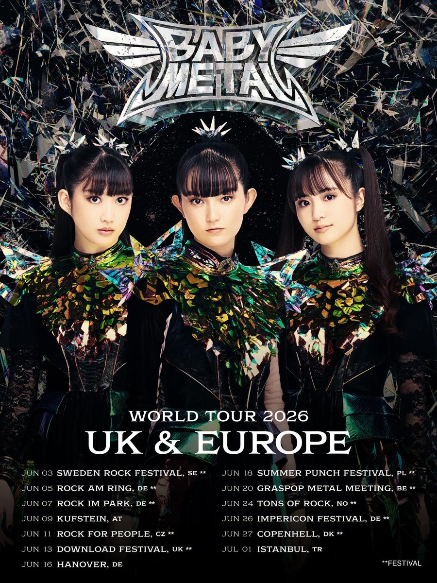 louder 🥀🇦🇷 SEEING BABYMETAL AGAIN tweet media