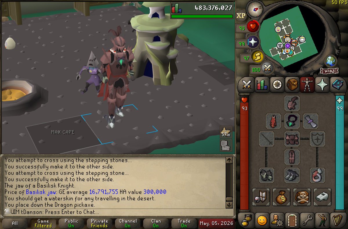 Uimtdanson's tweet photo. Oathplate Helm ✅ Full oathplate completed on the UIM! 567kc (all solo) https://t.co/seTuUKRgax
