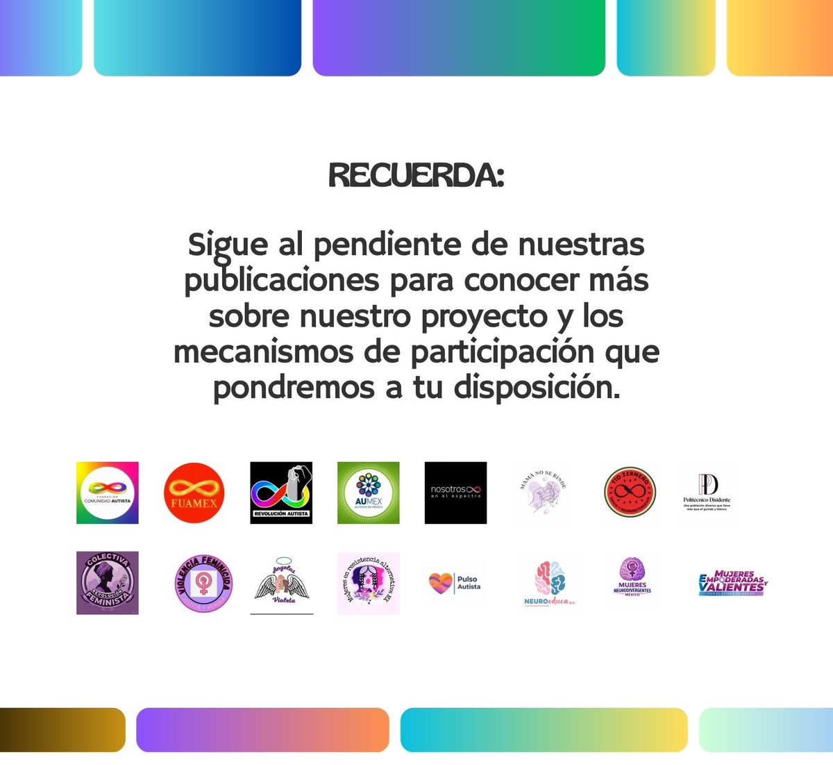 Les compartimos el resultado del sorteo de las personas que podrán asistir como oyentes al foro en el senado. Esperemos próximamente se abran más espacios para que pueda participar toda la comunidad.