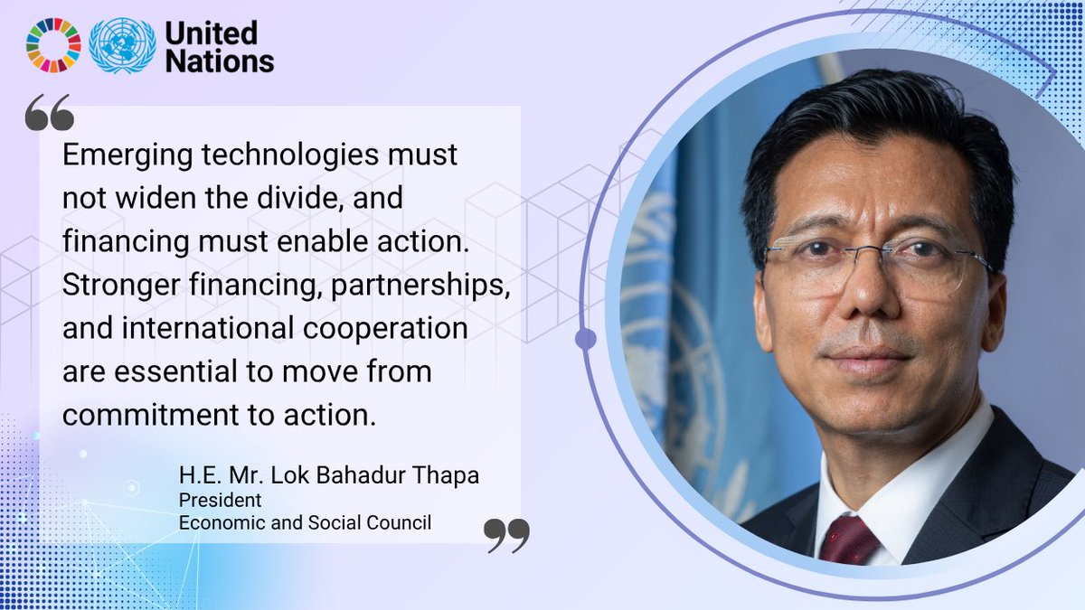 UN ECOSOC President tweet media