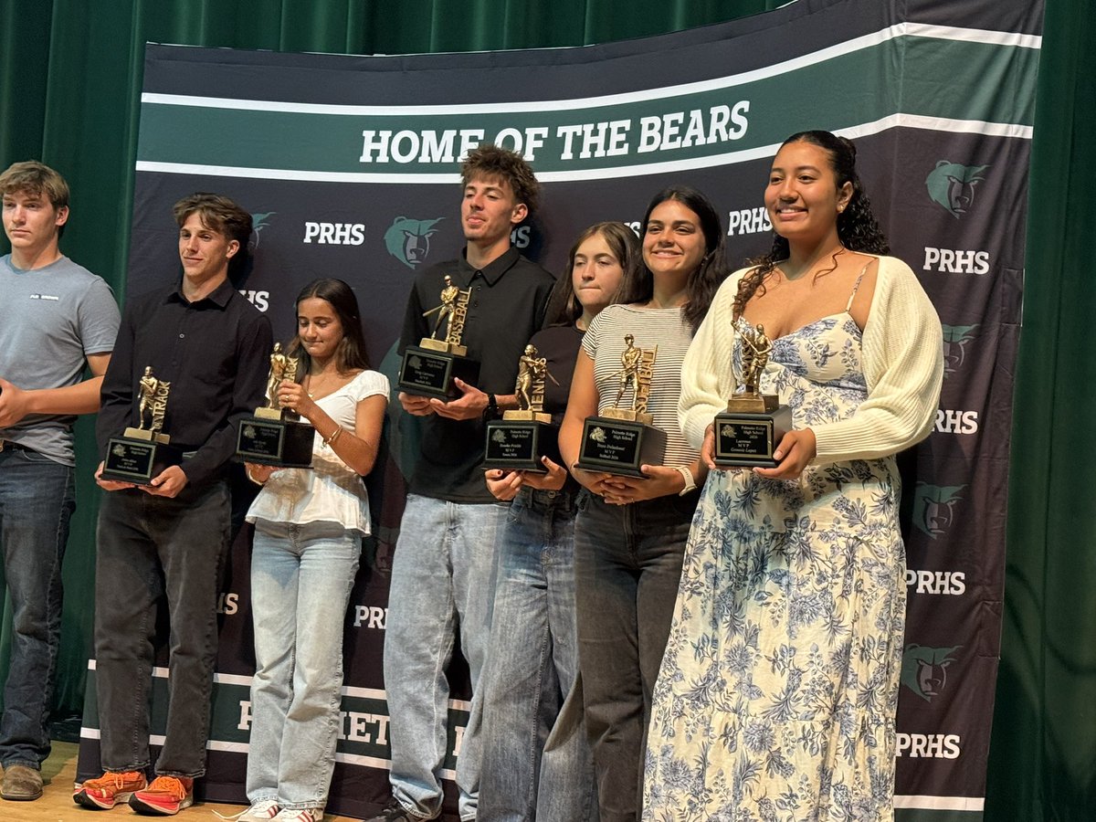 MrMcMillinPRHS's tweet photo. Big night celebrating excellence at the PRHS Spring Sports Awards! 🏆
Shoutout to all of our MVPs for leading the way, setting the standard, and representing the Bears with pride on and off the field. Your hard work, dedication, and leadership make us all proud!

#BearPride #PRHS https://t.co/13l7BPHf5E