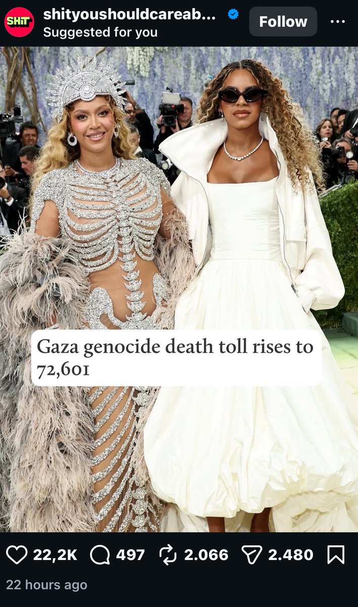 unapologhetto's tweet photo. they chose a black woman who hasn’t attended the met in 10y w her 14yo daughter to pull their fake activism while using an app owned by a billionaire who supports the same country that is responsible for…..

y’all see where i’m going? 😂 bc this is peak fake activism https://t.co/IJn7qnv98B