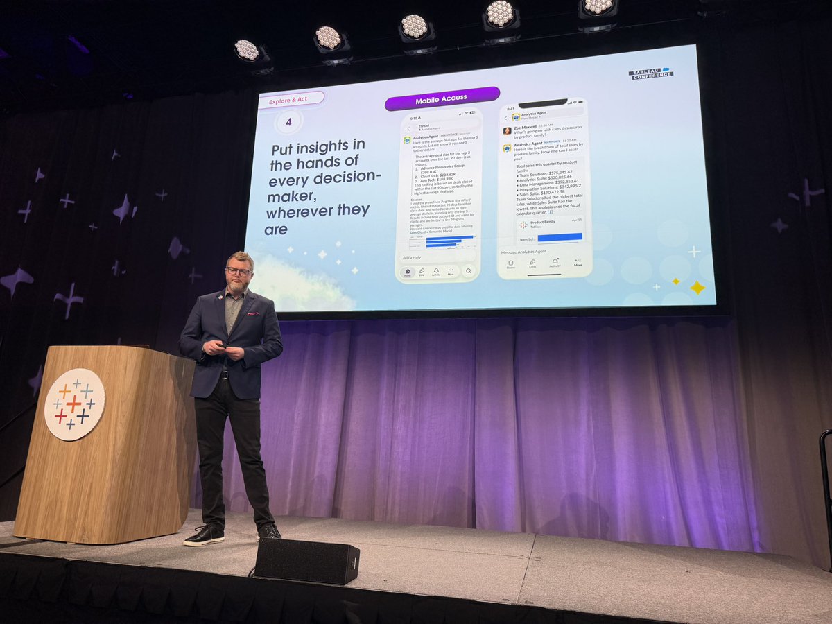 #TC26 Slack × Tableau Next のポイント5つ｡

MetricsをSlack Canvasで共有､Metricsの変動をプロアクティブに通知､SlackbotによるQ&amp;Aへの回答､モバイルからの意思決定者へのインサイト提供､Tableauからの関連Slack Threadの参照｡

SlackでExplore &amp; Actが強化される｡