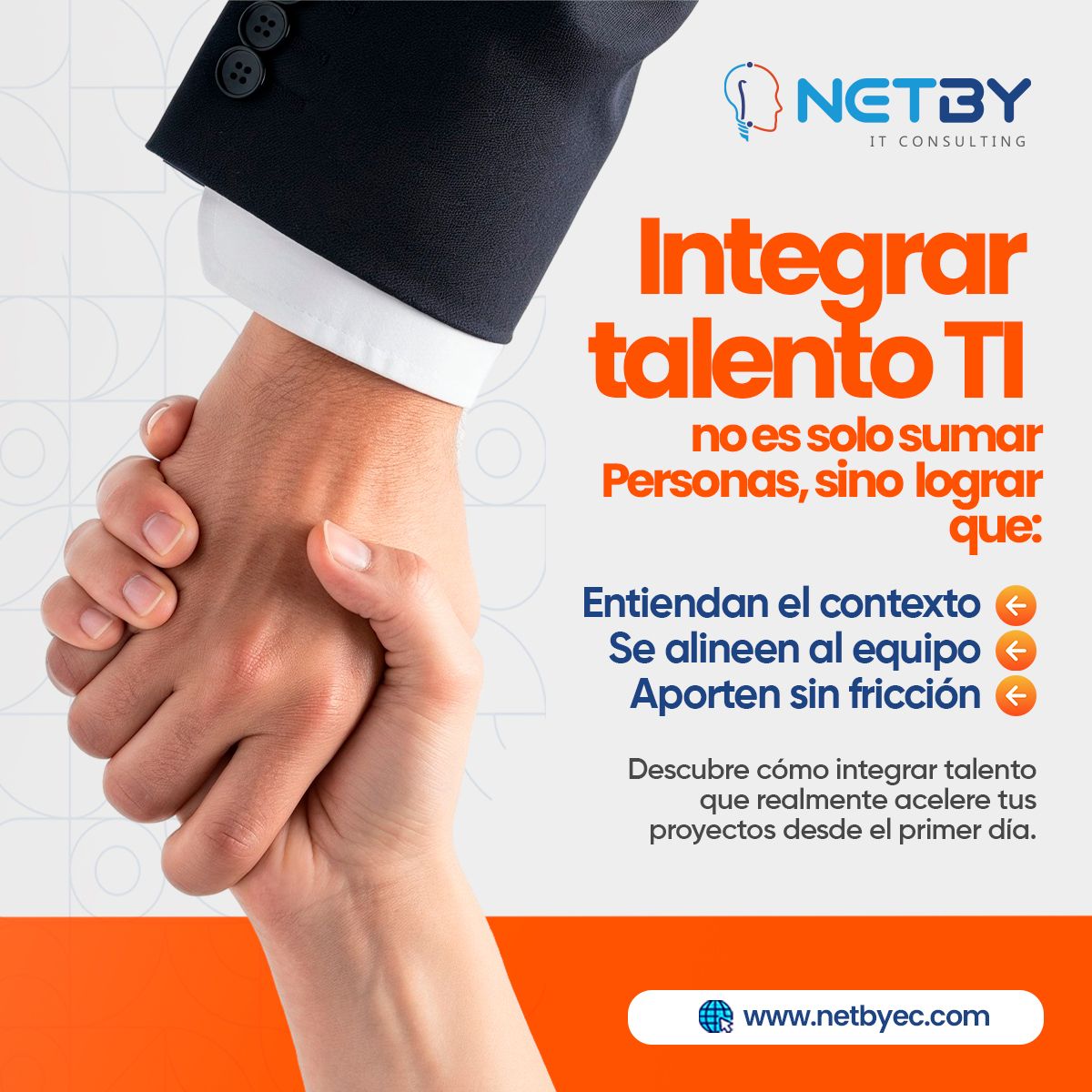 Netbyec's tweet photo. 👉 🤝 ¿Buscas talento que se integre rápido y aporte desde el inicio? Conversemos.
https://t.co/qZ8I8FNhgm

#NetbyEC #StaffAugmentation #CTO #EquiposTI #IntegraciónTI #ProyectosTI #TecnologiaEcuador #ITLeadership #EscalabilidadTI #Netby #GestiónTI #TalentoTI https://t.co/5qvyA9Bing