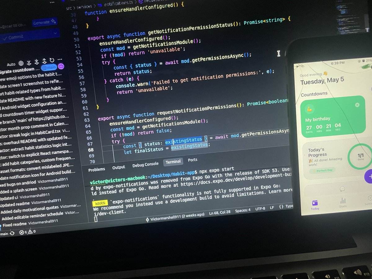 marshallvicto18's tweet image. Another to ship 🙂‍↔️🚀
What are you building today?
#tech #expo