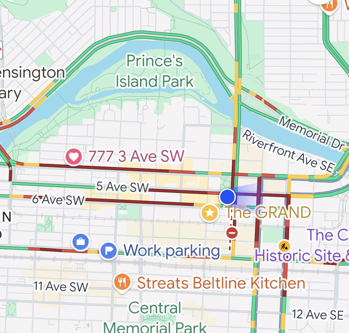 CalgaryLankan's tweet photo. Too many lane closures in Calgary's downtown are causing traffic nightmares. @yyctransport @citynewscalgary @CBCCalgary https://t.co/z6L2nlMw2b