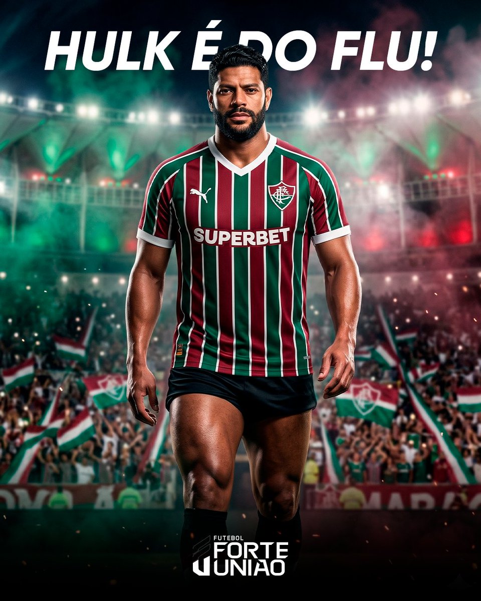 REFORÇO NA ÁREA! 🇭🇺
Hulk é o novo camisa 7 do Fluminense! Curtiu a contratação, torcedor?

#ForteUnião #Fluminense #Hulk