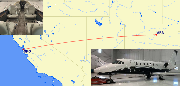 HAVE: Friday 5/8 SFO-APA 
Sovereign Super-Midsize
$6,900.00 All-In