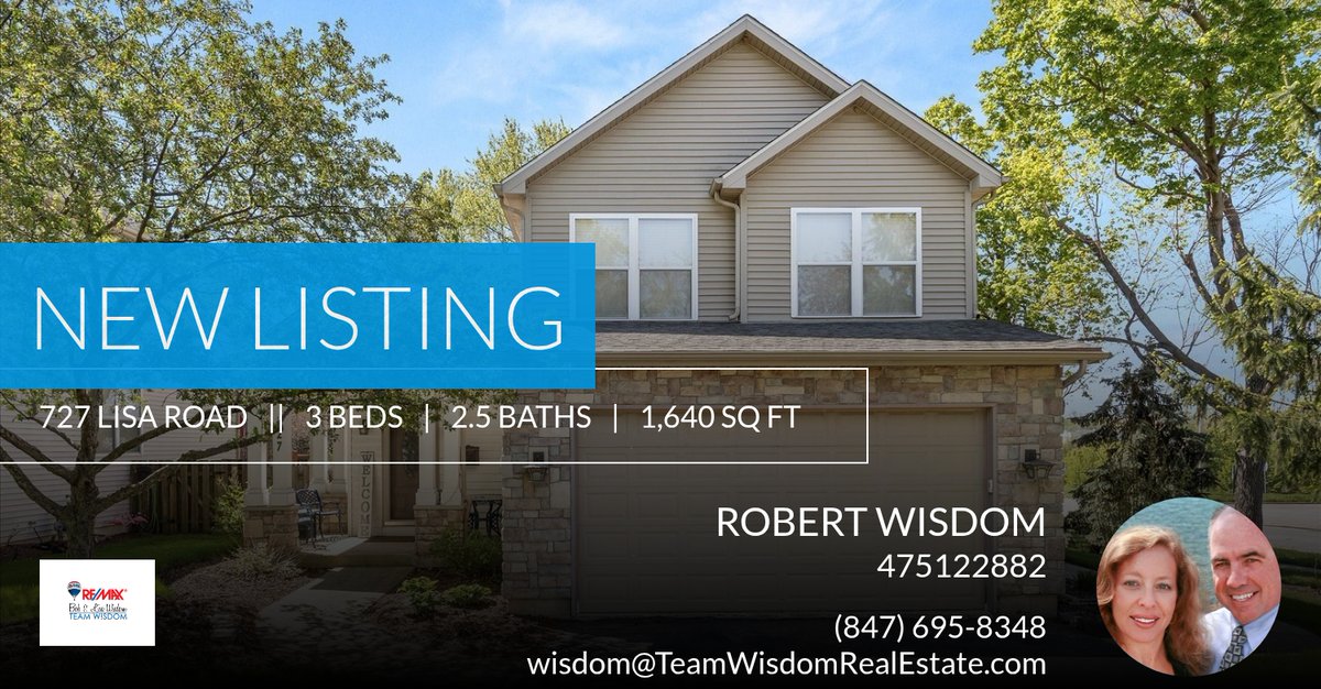 TeamWisdom's tweet photo. 📍 New Listing 📍 Take a look at this fantastic new property that just hit the market located at 727 Lisa Road in West Dundee. Reach out here or at (847) 695-8348 for more information

Bob &amp; Lisa Wisdom - Team Wisdom
847-695-8348 https://t.co/W46Kcq1Trf https://t.co/cf72j8tzMI