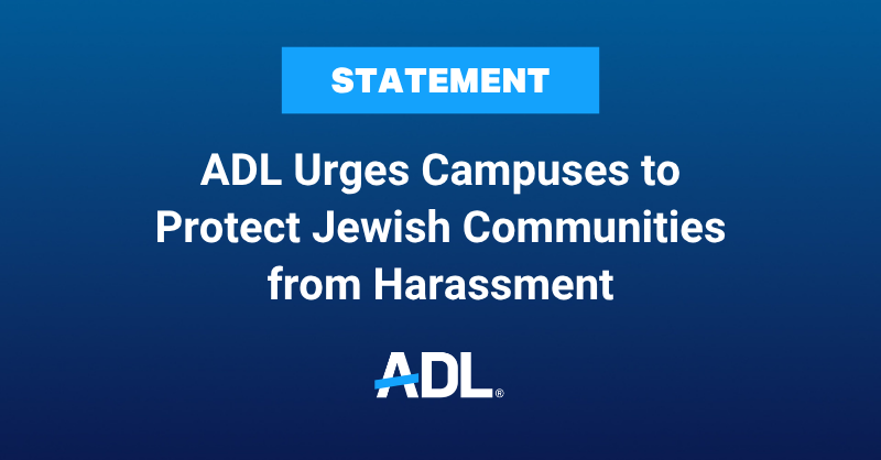 ADL's tweet photo. Campus disruptions are escalating as the year ends: encampments at Occidental and Smith, hundreds of vandalism incidents at Swarthmore, student government votes to defund Hillel. Campus leaders must enforce policies and protect Jewish members of campus communities. Read our statement: https://t.co/q6XIexZmE6