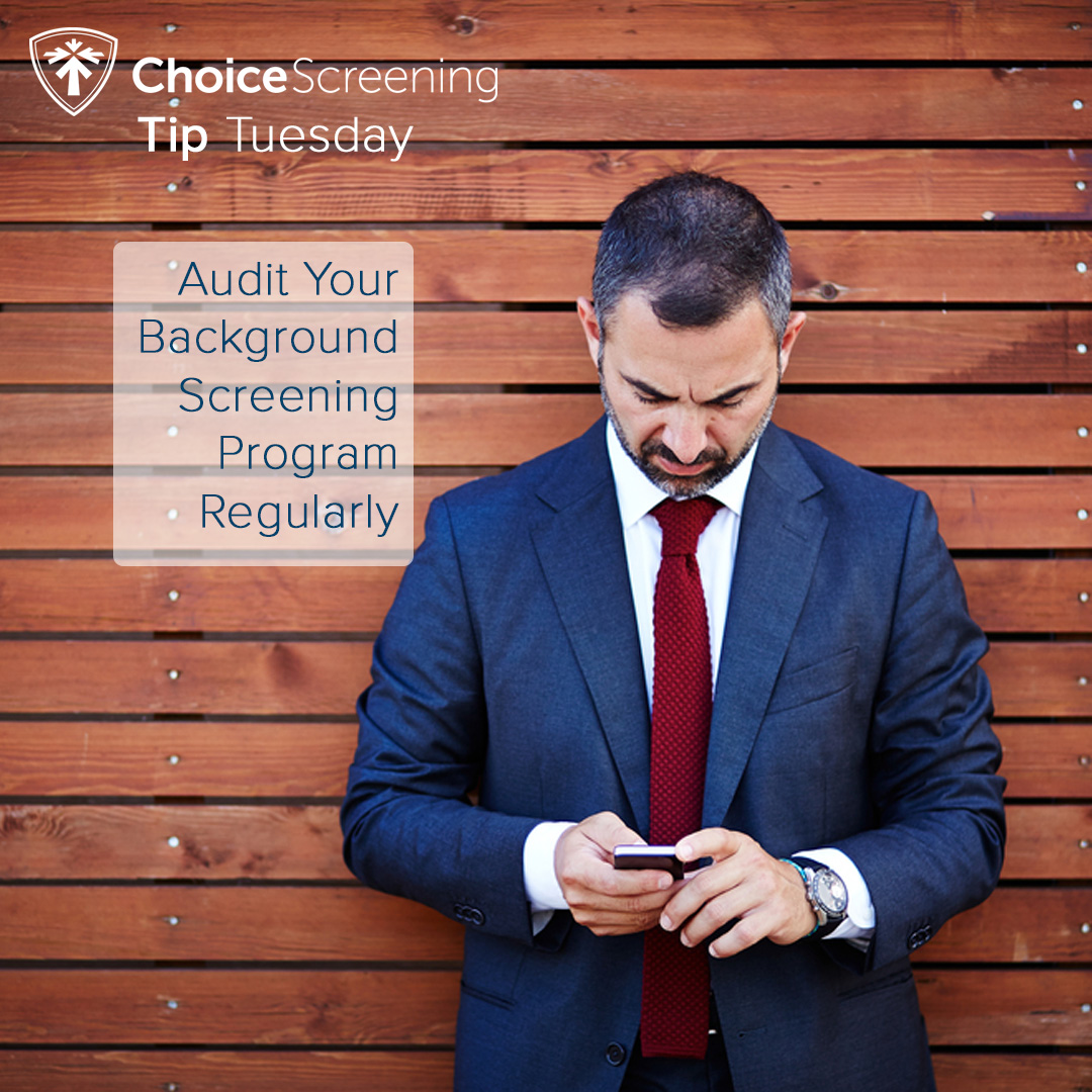 ChoiceScreening's tweet image. Audit Your Background Screening Program Regularly - FCRA, EEOC, FTC, and local regulations change frequently. Is your background screening process compliant? Utilize our Auditing Your Background Screening Program eBook to help you remain compliant.

#TipTuesday  #BackgroundCheck