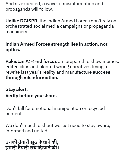BundelKhandee's tweet photo. Op Sindoor anniversary is approaching. @Drishti_K47 @_Protagonist07 @nidhisj2001 @mountain_rats @elitepredatorss @Dig_raw21 @hukum2082 @LevinaNeythiri @Voiceofhindus @Goreunit @desh_bhkt @Kilo_Spec @ShiroBarks @Alpha_Abhijit @desishitposterr @BLACKTIGER1612