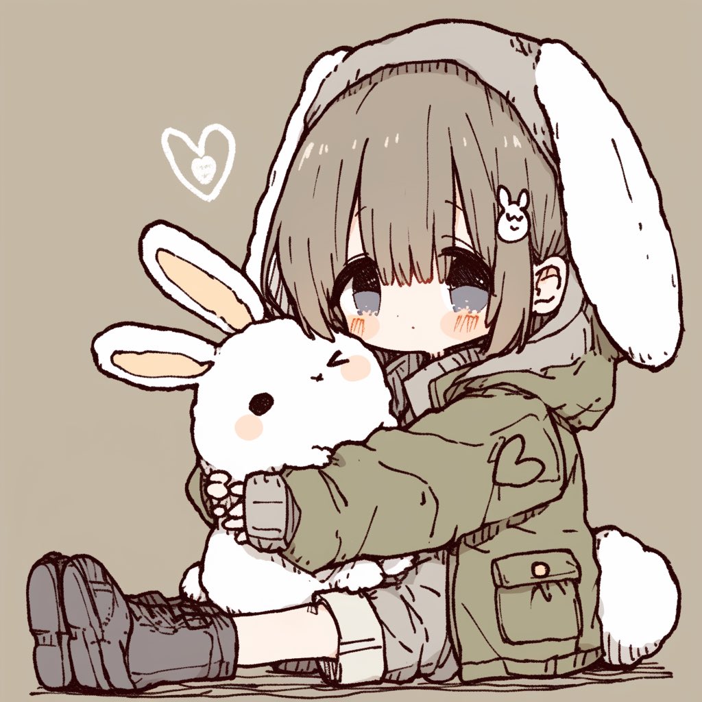こんにちは♡ᩚ⠜ 「うさぎ🐰」 #oc #イラスト #女の子イラスト