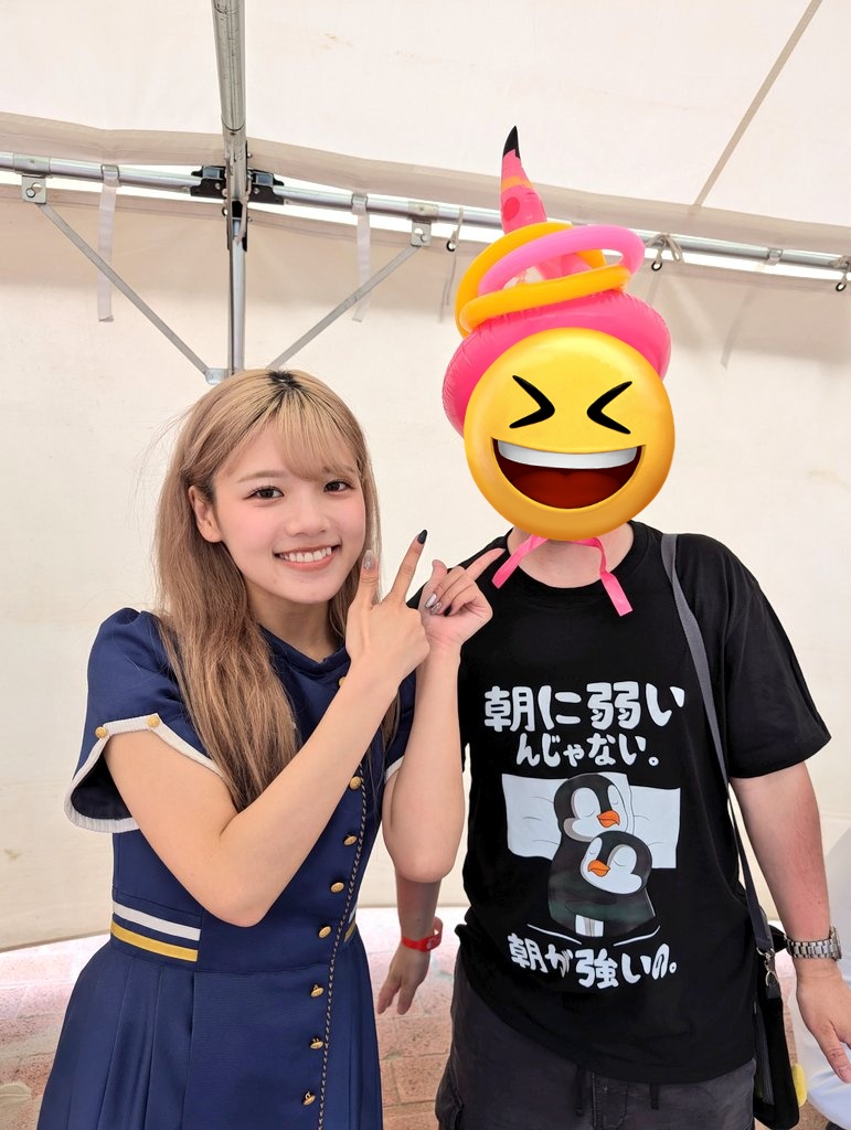 0211penta's tweet photo. 『 JAPAN CENTRAL IDOL FESTIVAL 2026 COAST IN UTSUMI 』
@内海海岸 Comas hui beach park
2026.05.03

縁日では、フラミンゴの帽子に輪投げを3回投げて、全て入ればメンバーと写メが撮れる楽しいイベントがありました😄

(高田のももさんだけ輪投げチャレンジ失敗しちゃった😢) https://t.co/dFD7wj0elE