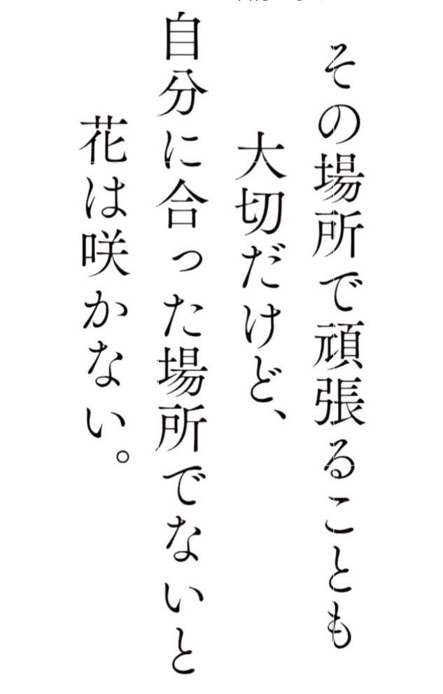 OKUsam19's tweet photo. その場所で頑張るのも大切だけど、自分に合った場所でないと花は咲かない https://t.co/lHqeuP4qBi