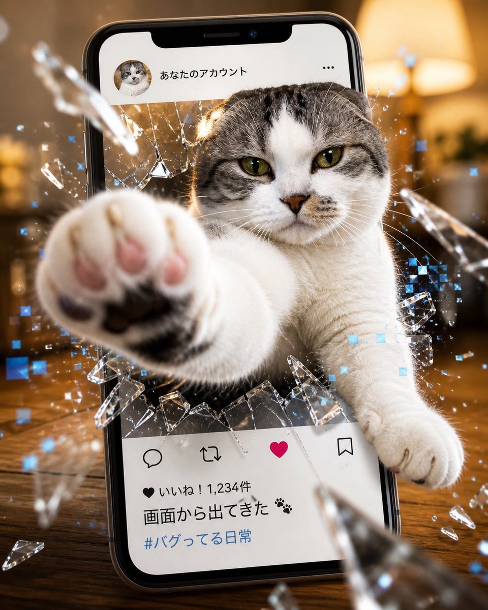 おこめさんとねこ塩家にゃんず。 tweet media