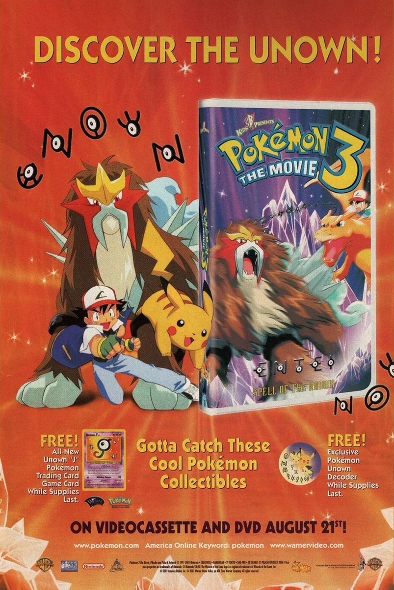 WereInStock's tweet photo. Pokémon The Movie 3 https://t.co/vJ5bZ4TRFR