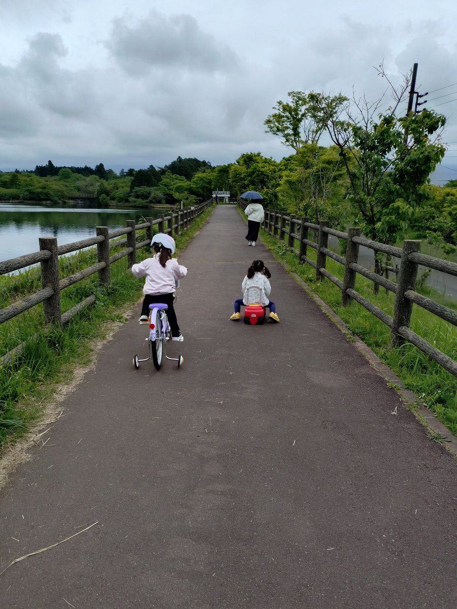 SHUN123FISHING's tweet photo. 今日は田貫湖一周！！次女は半分もたずそこからだっことおんぶでなんとかゴール… https://t.co/fCnCrwaqTd