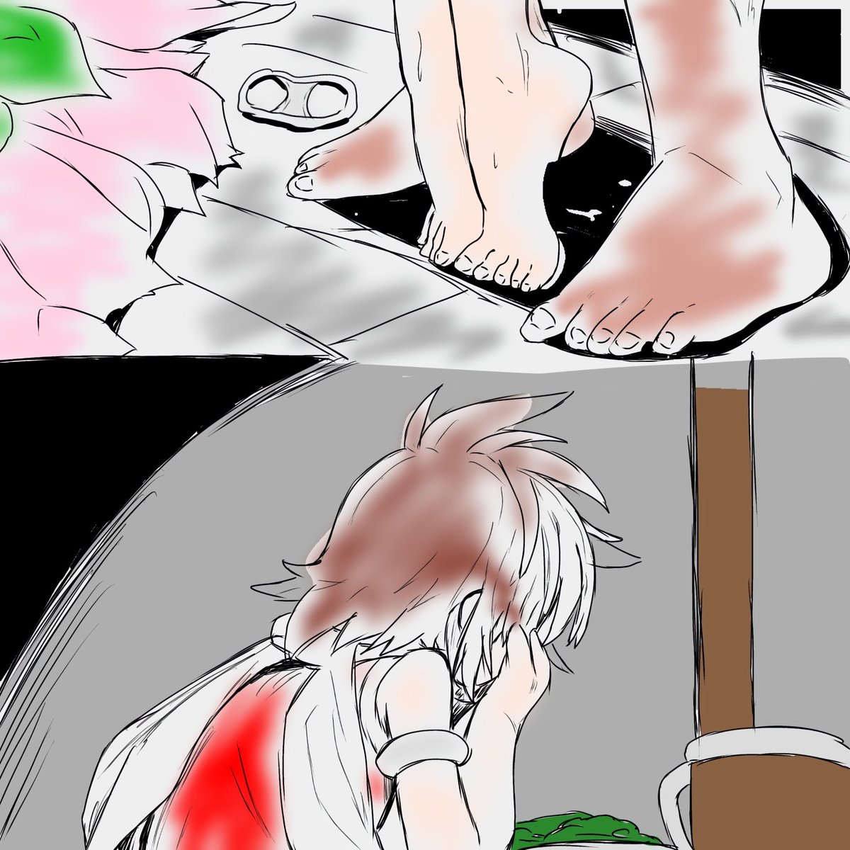 昨日フォロワーさんからの返信を見て、すっごいビビッときて思わず描き殴っちゃった…
自分が考えるよりえっちだあぁぁ
でも思うがままに描いたから見難い気がする
喘ぎがいっぱいな絵の描き方みたいなのもあるのかな〜？
あんまり気にして見たことなかったなぁ
