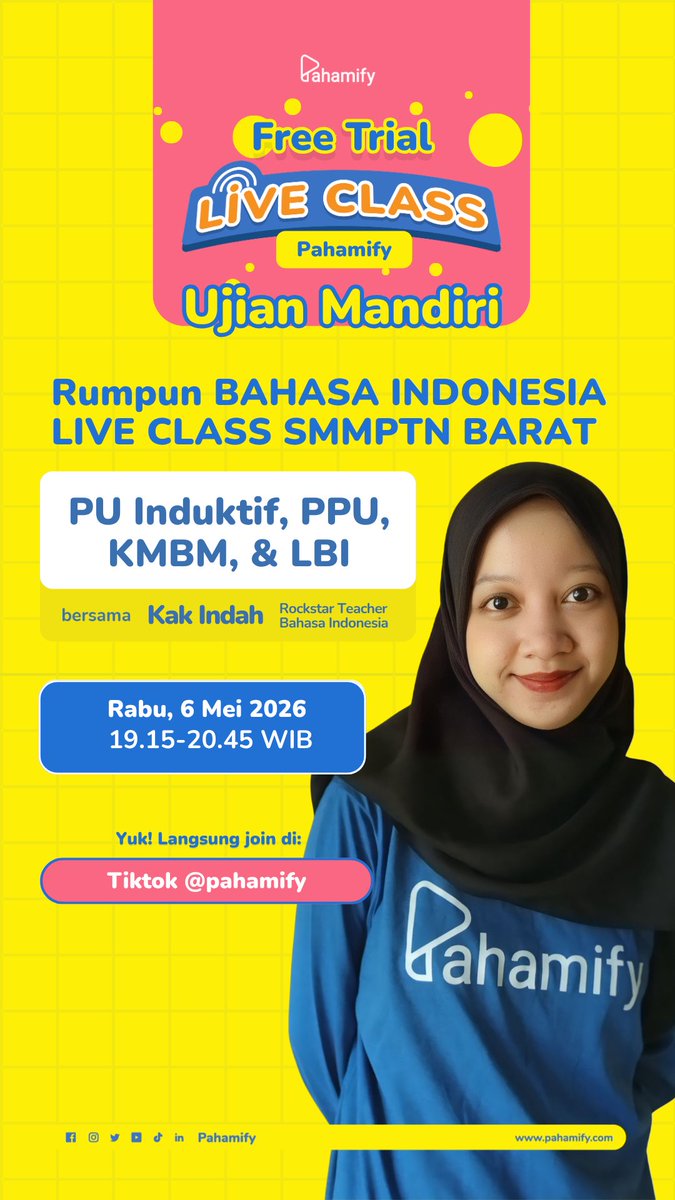 Pahamify | TO + Live Class UTBK & Ujian Mandiri tweet media