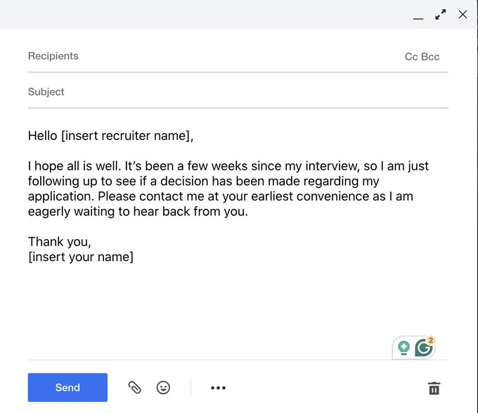 faridaffy's tweet photo. Lepas habis je interview, kalau boleh tu jangan nak rilek sangat tapi buat benda ni:

Email lepas seminggu interview:

Ini thread 🧵 https://t.co/2G3u28xtFh