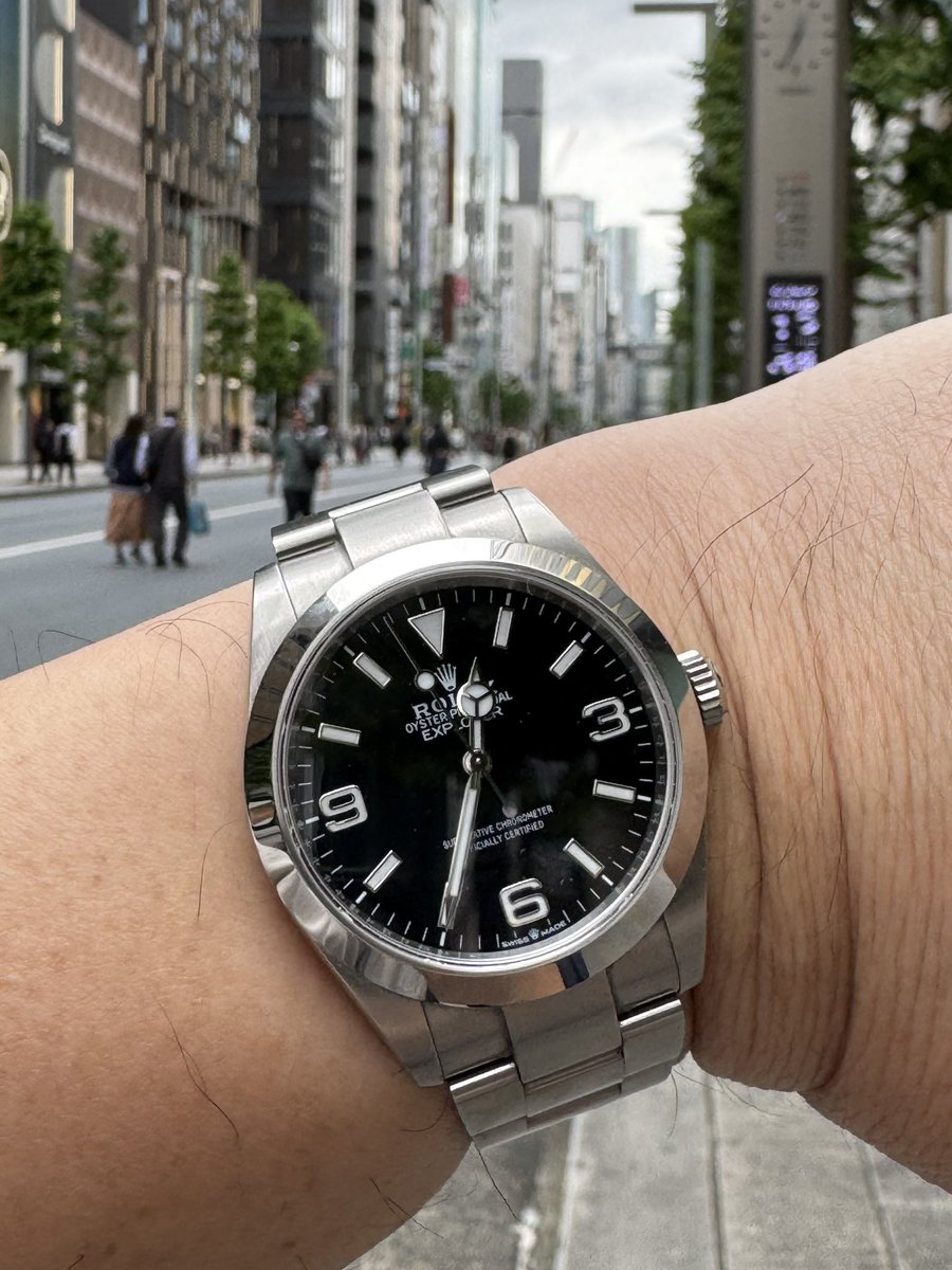tokei_lover's tweet photo. 到着　インバウンド多数日本人割合少なめです
#rolex #rolexexplorer #rolexexplorer1
#rolexexplorer40
#エクワン https://t.co/FiPMsQTDFZ