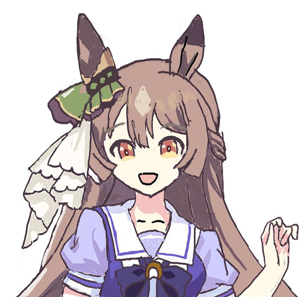 ウマ娘 #ウマ娘イラスト #サトノダイヤモンド 今回は影も付けてみました。