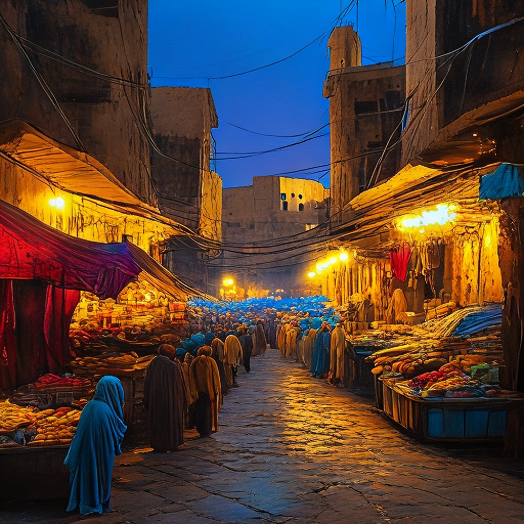 vu2lid's tweet photo. At dusk the old market filled again, as if the city had decided memory was another form of trade.
Cinematic market realism, twilight lanterns, desert medina atmosphere
#AIArt #MemoryField https://t.co/EEiOH8Z4Kz