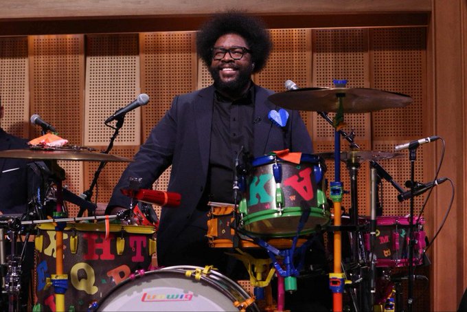 Can we just stop for a moment and appreciate Questlove? A drummer, journalist, author, music documentary director, instructor at the Clive Davis Institute of Recorded Music, producer of Hamilton, Oscar winner, co-founder of Okayplayer, and an absolutely glorious music fan.