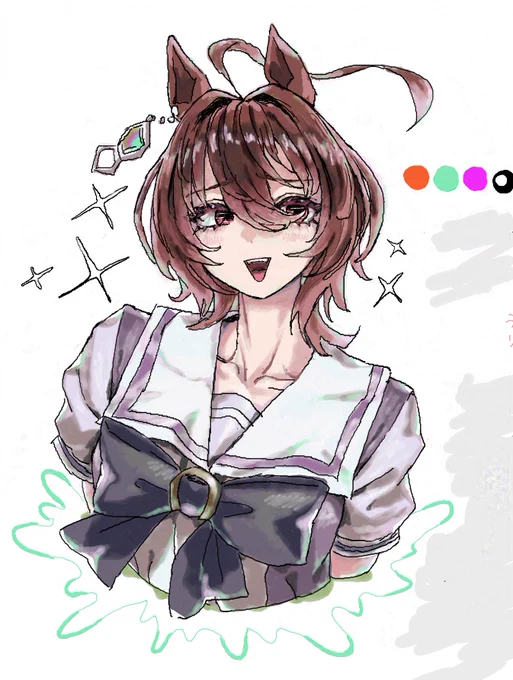 東京いく前に描いた絵茶オンになります