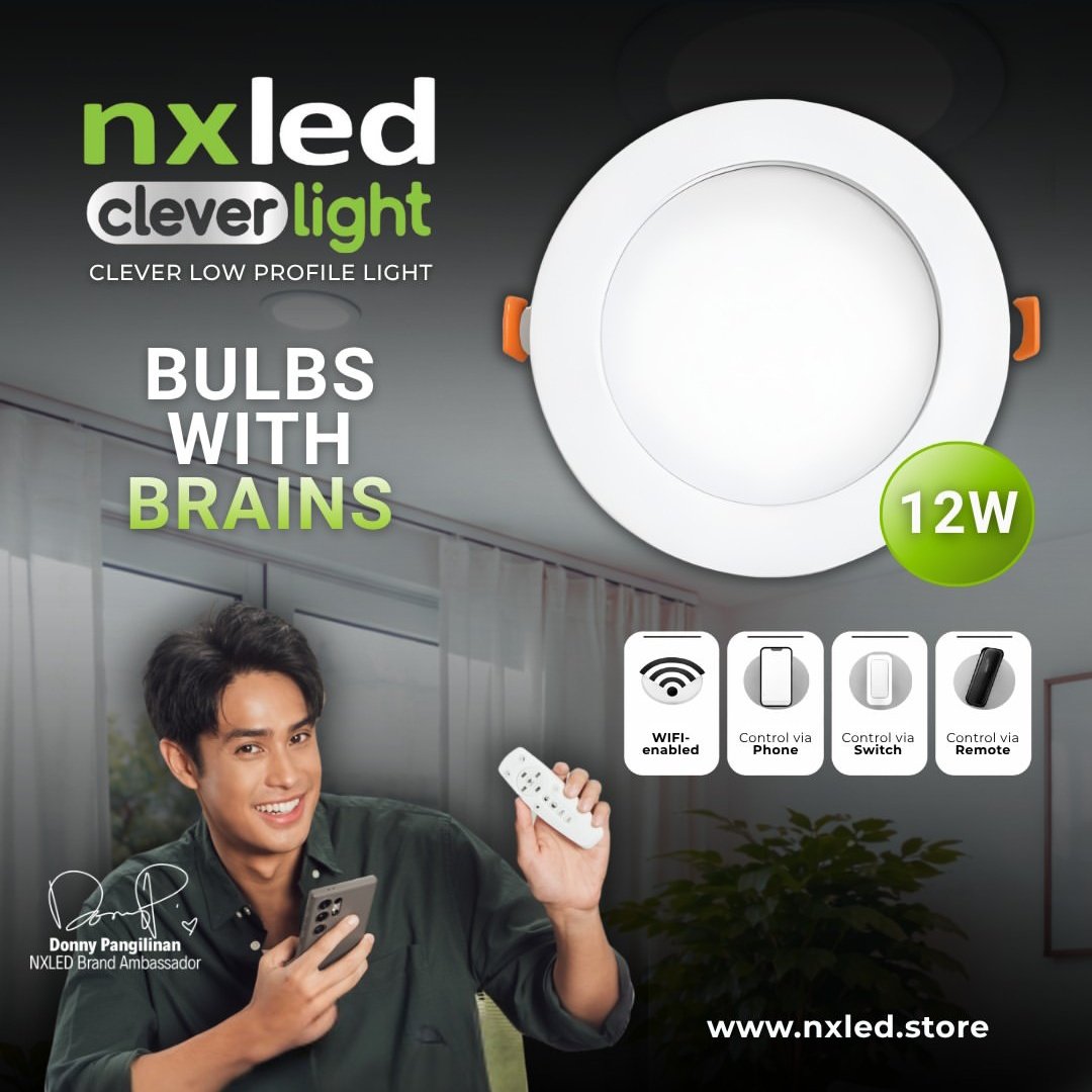 DONNYSQUADPH's tweet photo. 📸 nxledph on Instagram Post
"Your ceiling light just got CLEVER. 💡
Switch, remote, or phone—control it the clever way with our #NXLED Clever Low Profile Light."
@donnypangilinan
#DonnyPangilinan
#NXLEDxDonny https://t.co/8WNi1bUrc9