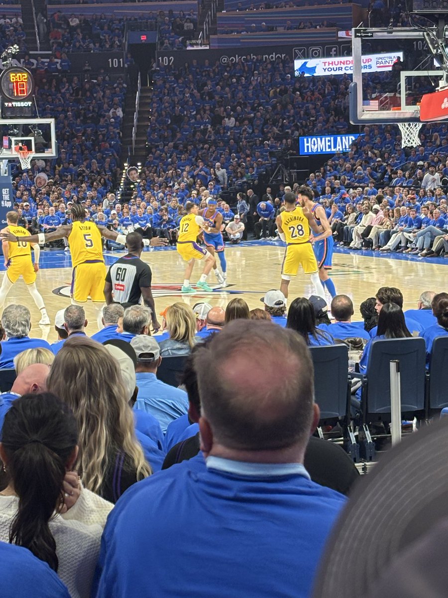 charlesjfoster's tweet photo. Solid Thunder win in OKC tonight! #thunderup https://t.co/HjEdcWYa3q